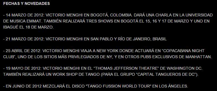 Fechas Y Novedades