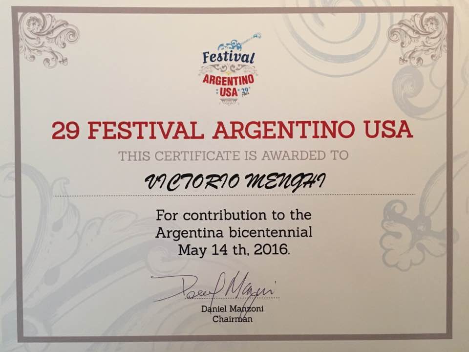 Premios Festival Arg · Diploma 29 Fest