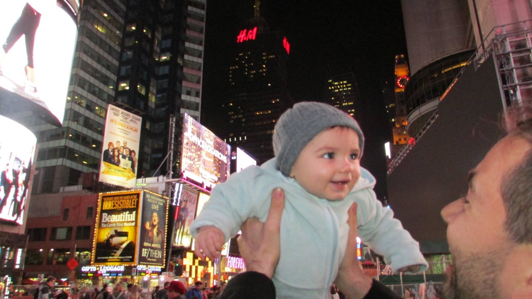 Victorio Menghi with Benjamin in New York