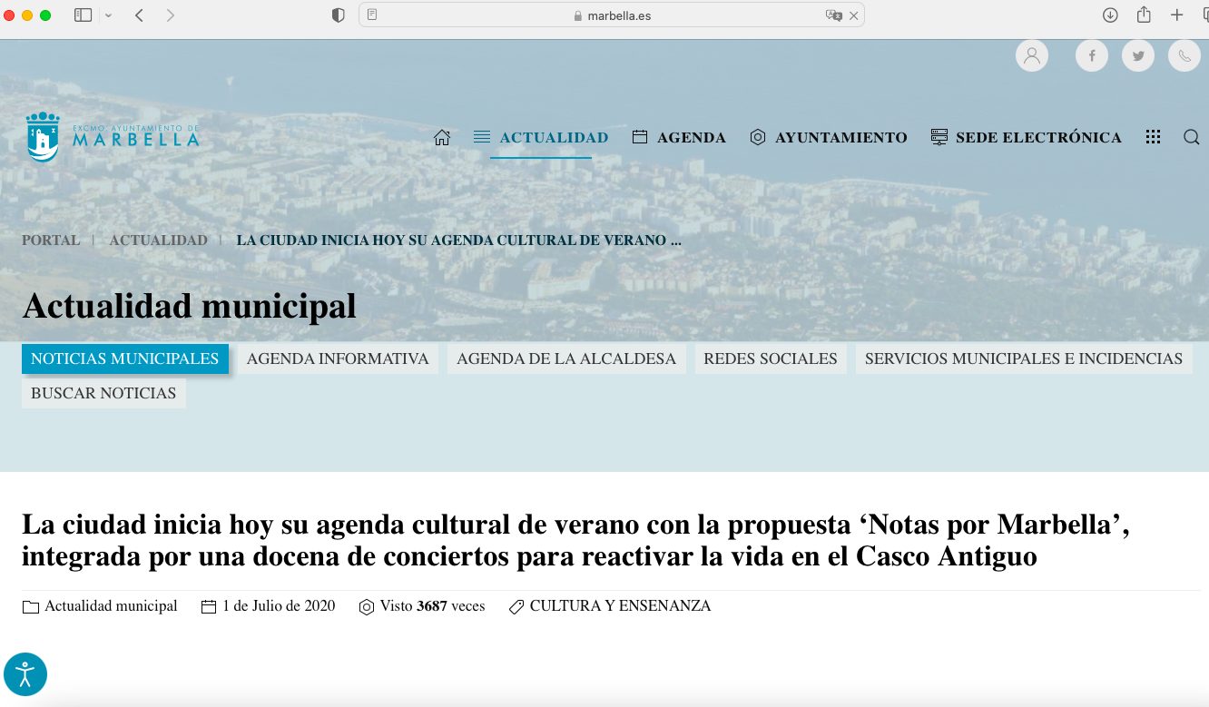Prensa Espan╠Âa · Ayuntameinto De Marbella