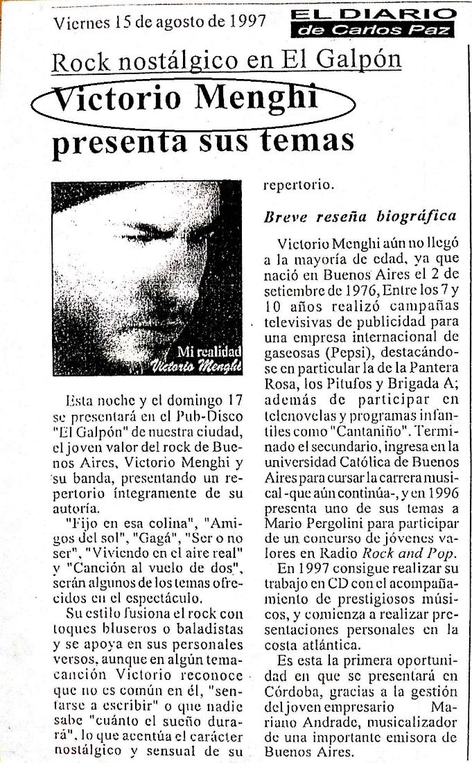 Diario Carlos Paz · Rock Nosta╠Ülgico En El Galpo╠Ün